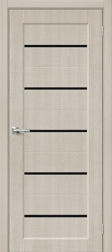 Межкомнатная дверь экошпон Мода-22 Black Line Cream Melinga