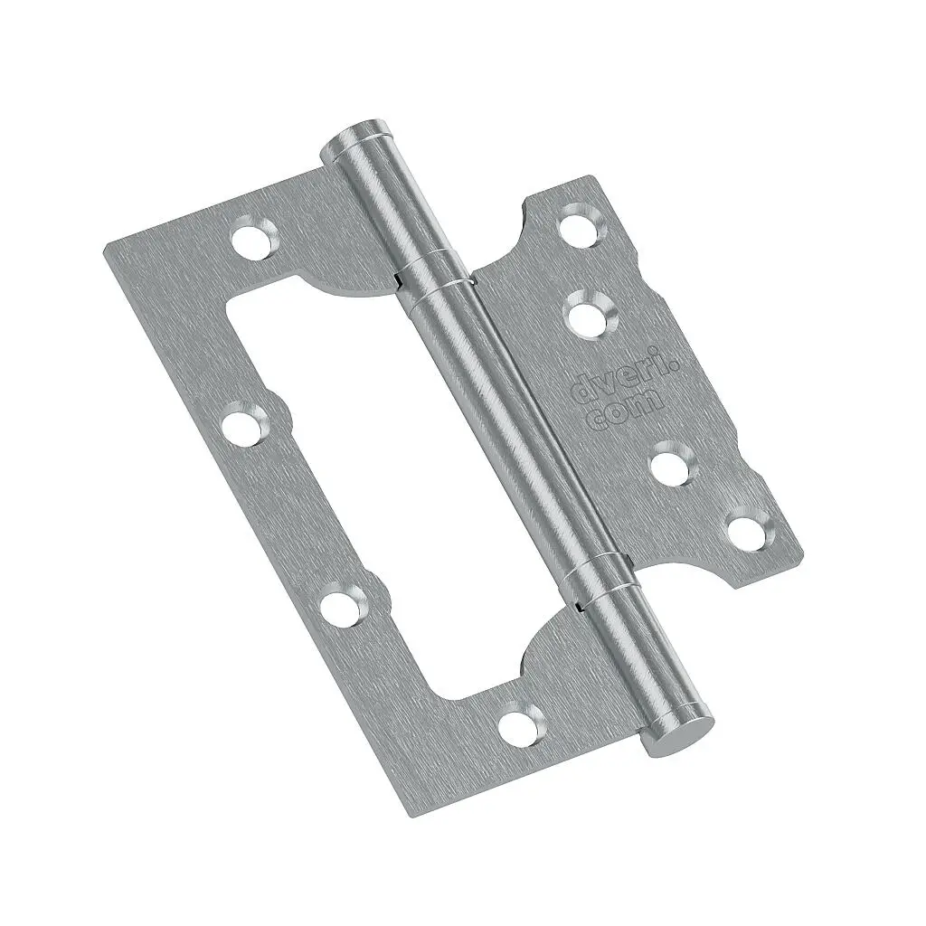 Петля без врезки стальная HFS-1-2B 100*75*2,5 SChrome