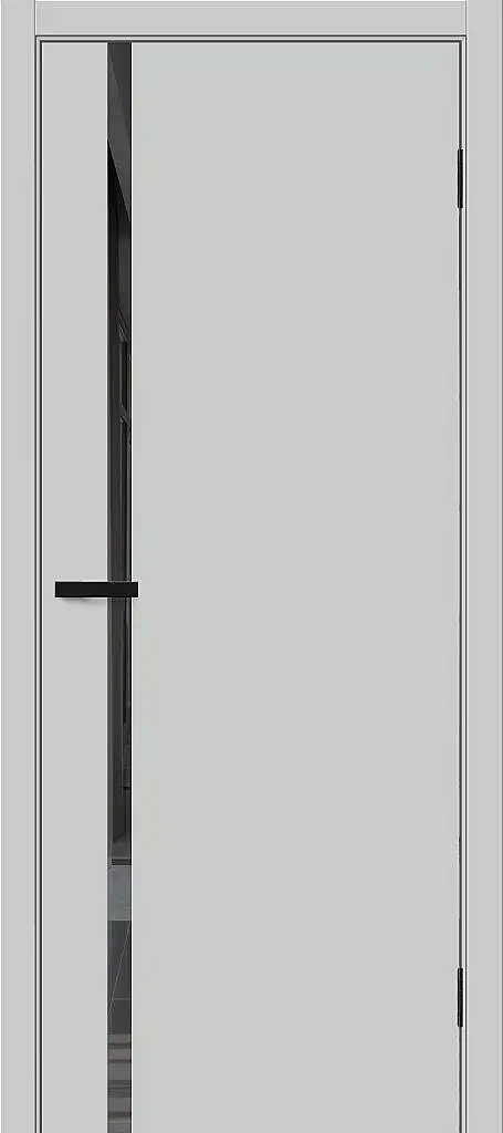 Межкомнатная дверь ПЭТ Браво-0.40 П Grey Silk / Mirox Grey