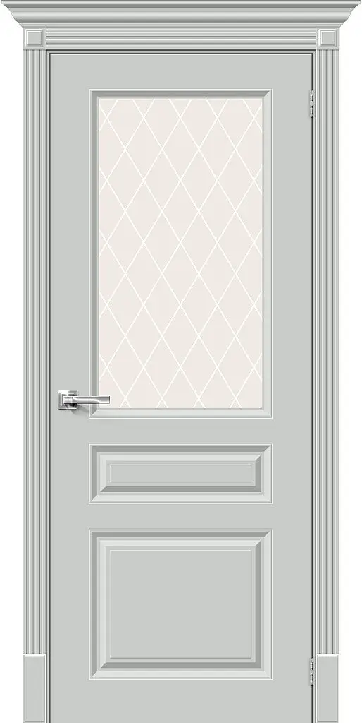 Межкомнатная дверь эмаль окрашенная Скинни-15.1 Grace / White Сrystal