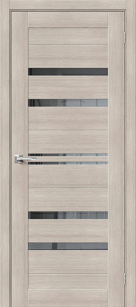 Дверь межкомнатная экошпон Браво-30 Cappuccino Melinga / Mirox Grey