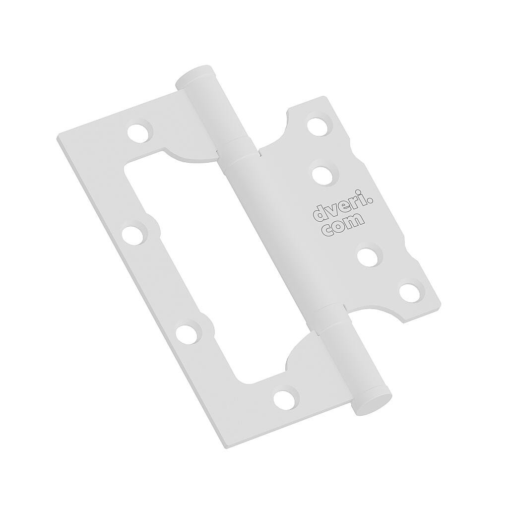 Петля без врезки стальная HFS-1-2B 100*75*2,5 SWhite