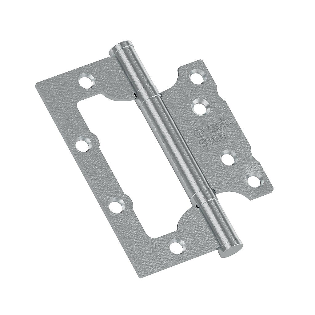 Петля без врезки стальная HFS-1-2B 100*75*2,5 SChrome